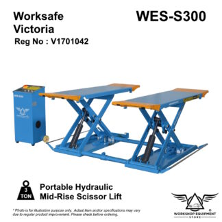 3 Ton Portable Hydraulic Scissor Lift Car Hoist: WES-S300